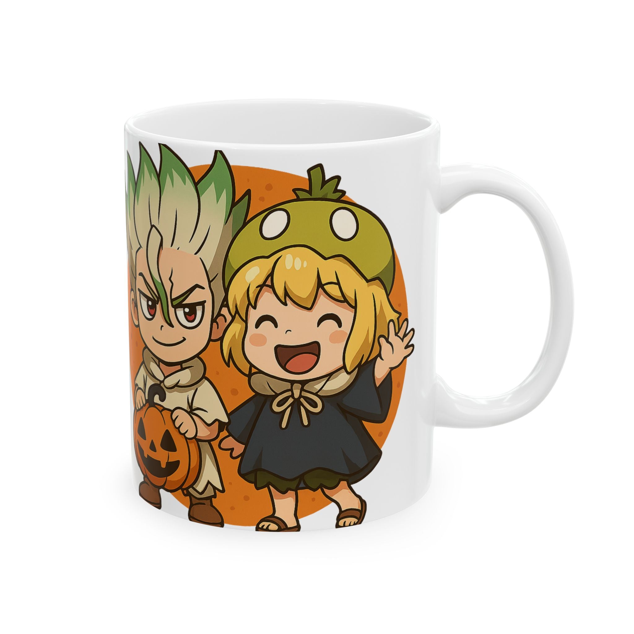 Dr Stone Anime Halloween Ceramic Mug, (11oz, 15oz)
