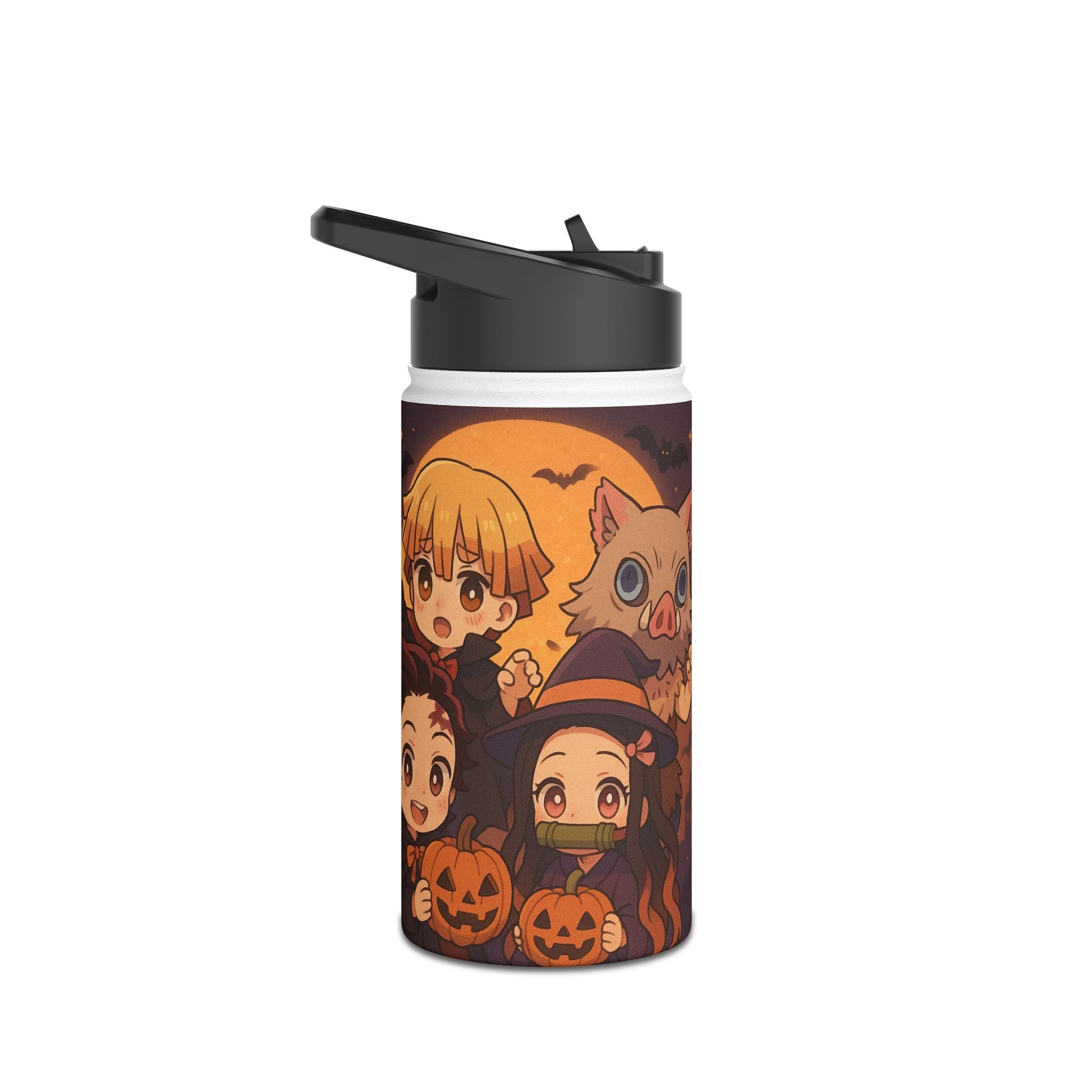Anime Stainless Steel Water Bottle, Standard Lid