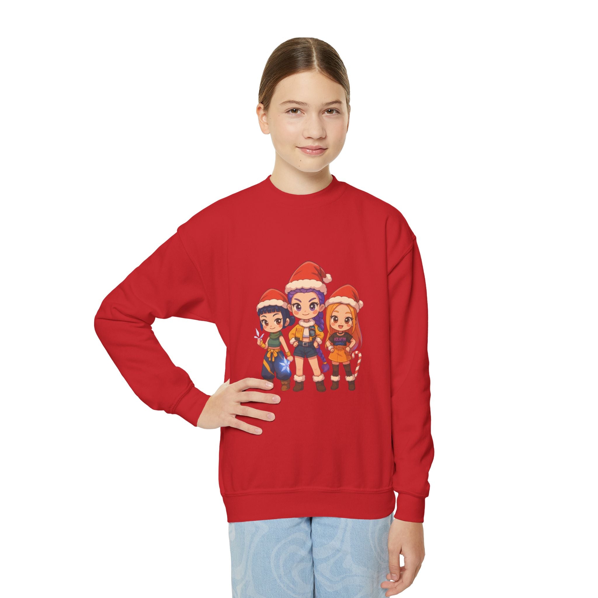 Kpop Demon Hunter Christmas Youth  Sweatshirt