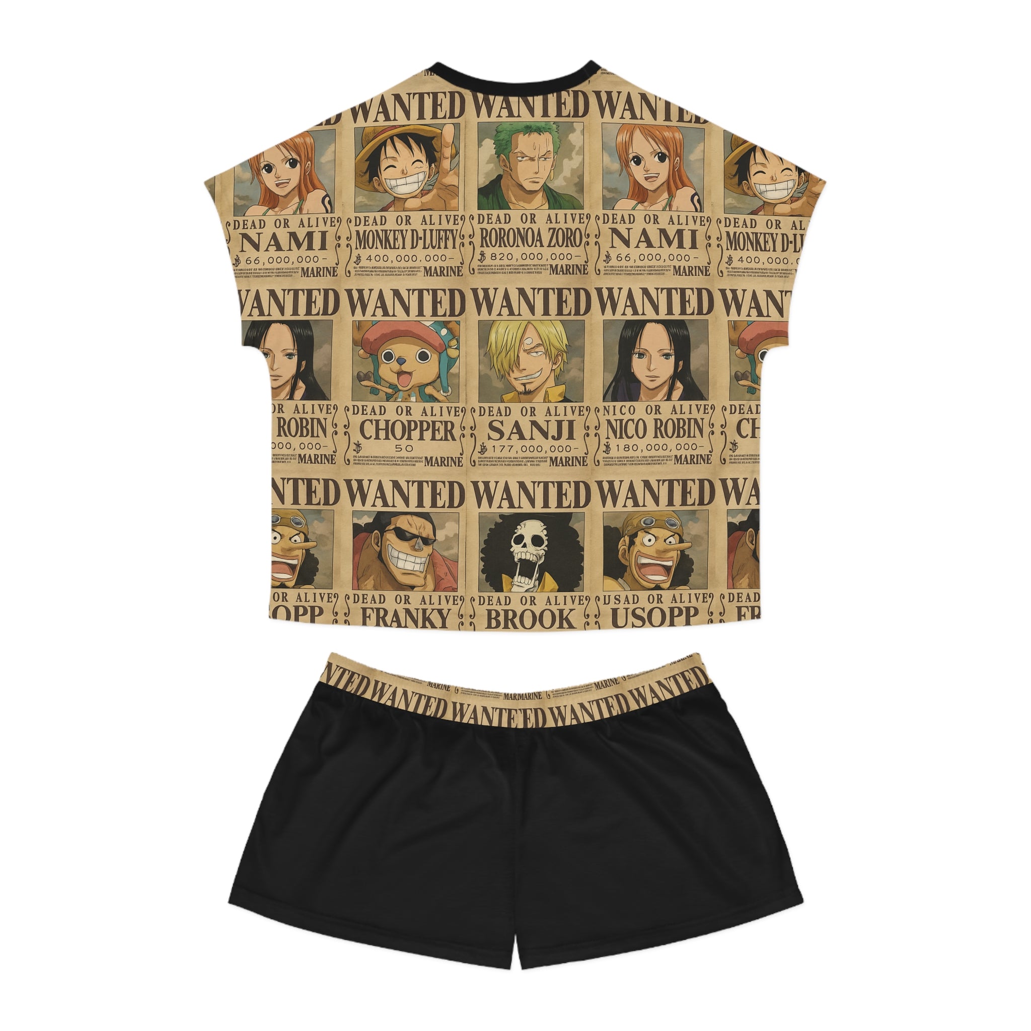 One Piece Women's Short Pajama Set