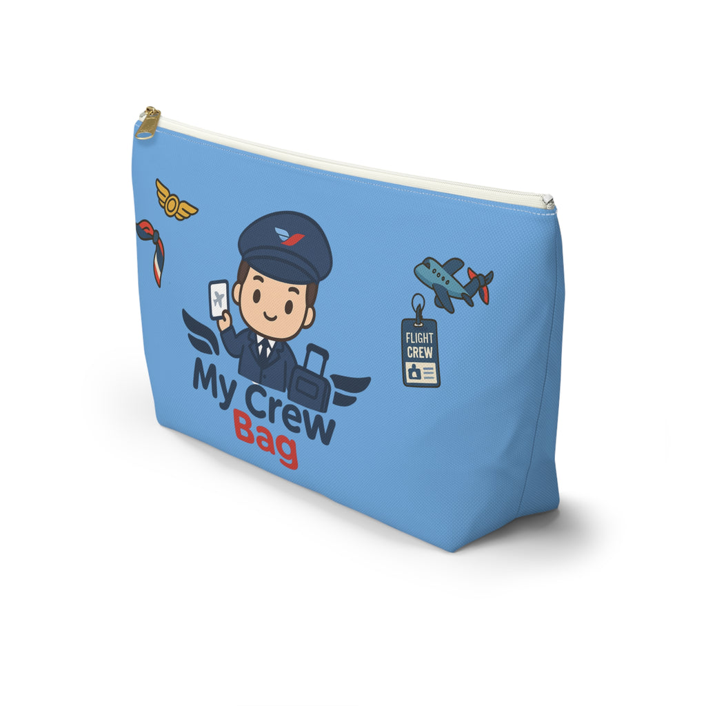 Flight Crew Accessory Pouch w T-bottom