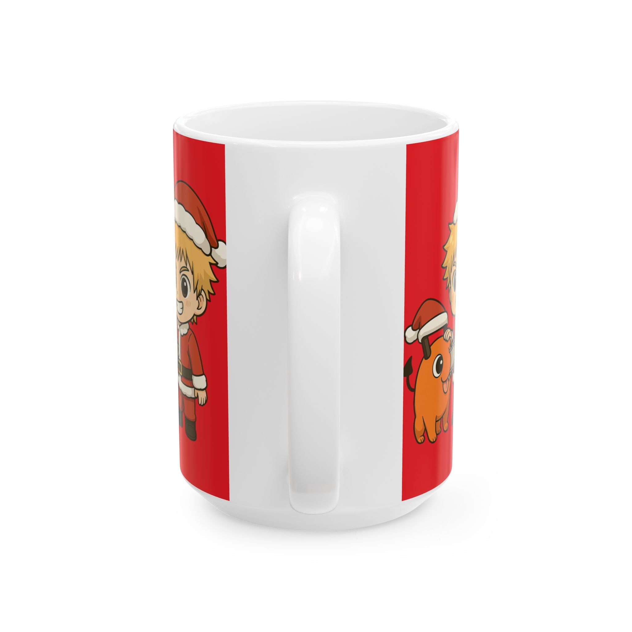 Chainsaw Man Christmas Anime  Ceramic Mug, (11oz, 15oz)