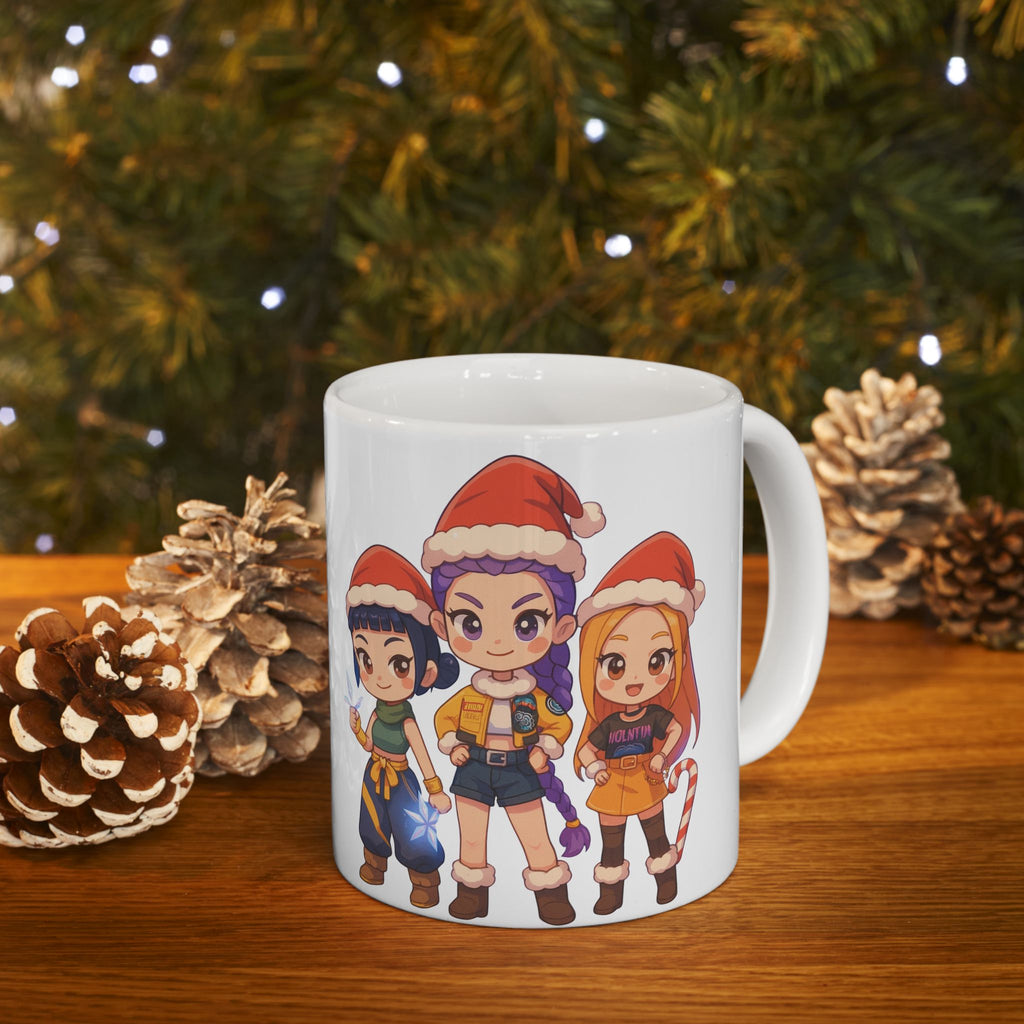 Christmas Kpop Demon hunters Ceramic Mug, (11oz, 15oz)