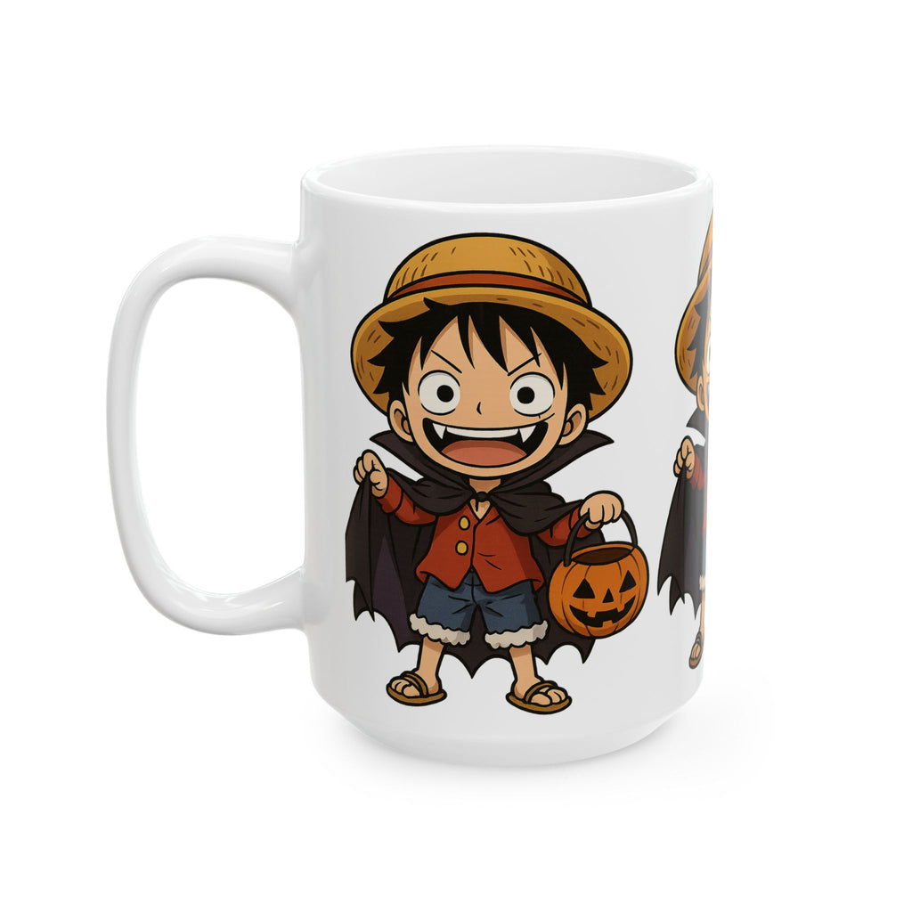Halloween Luffy Anime Ceramic Mug, (11oz, 15oz)