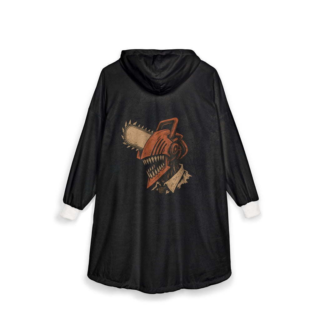 Chainsaw man Hooded Blanket, Japanese Style Wearable Blanket