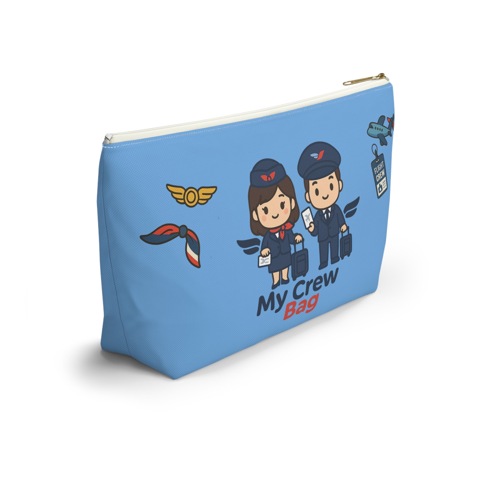 Flight Crew Accessory Pouch w T-bottom