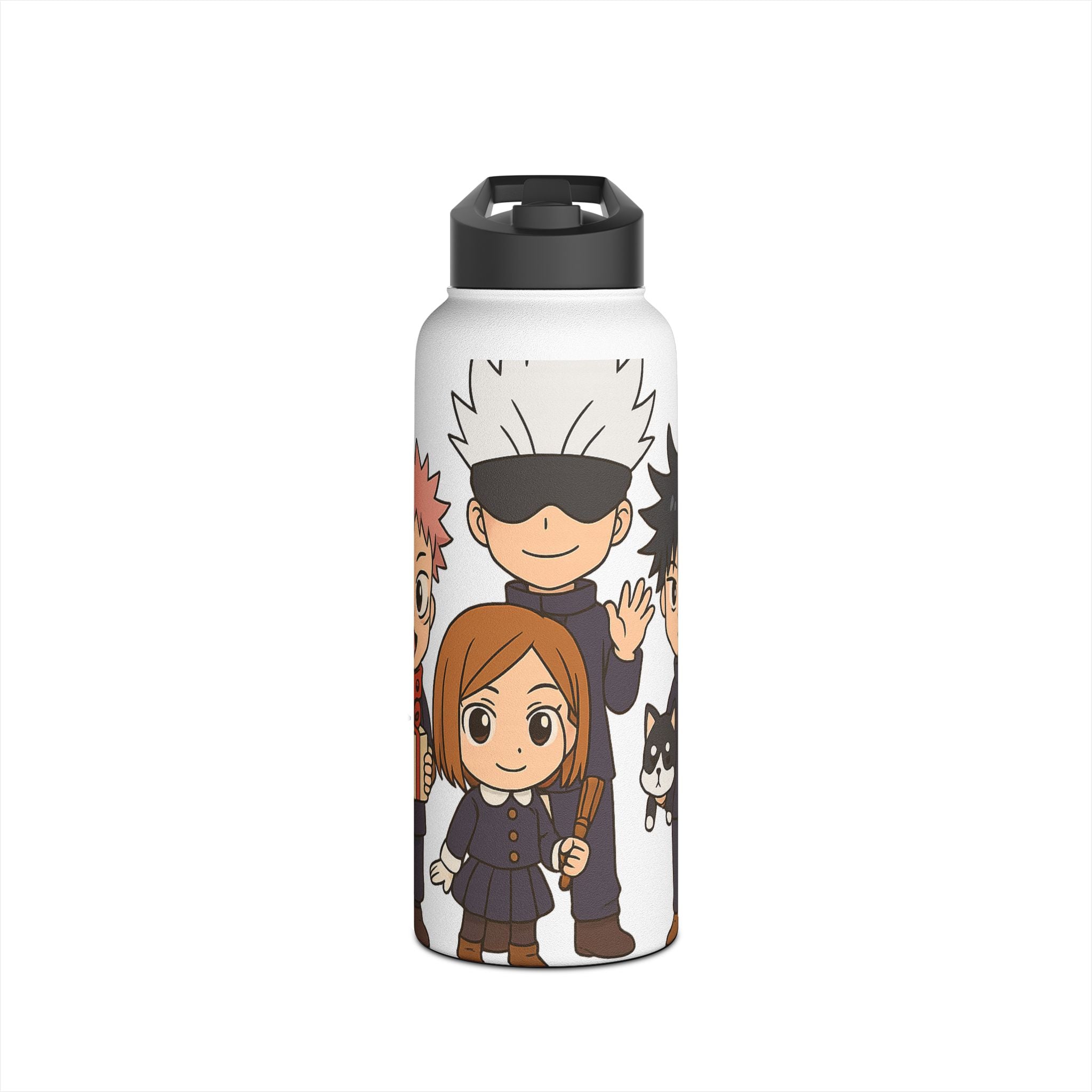 Jujutsu Kaisen Anime Stainless Steel Water Bottle, Standard Lid ( Solo Leveling)