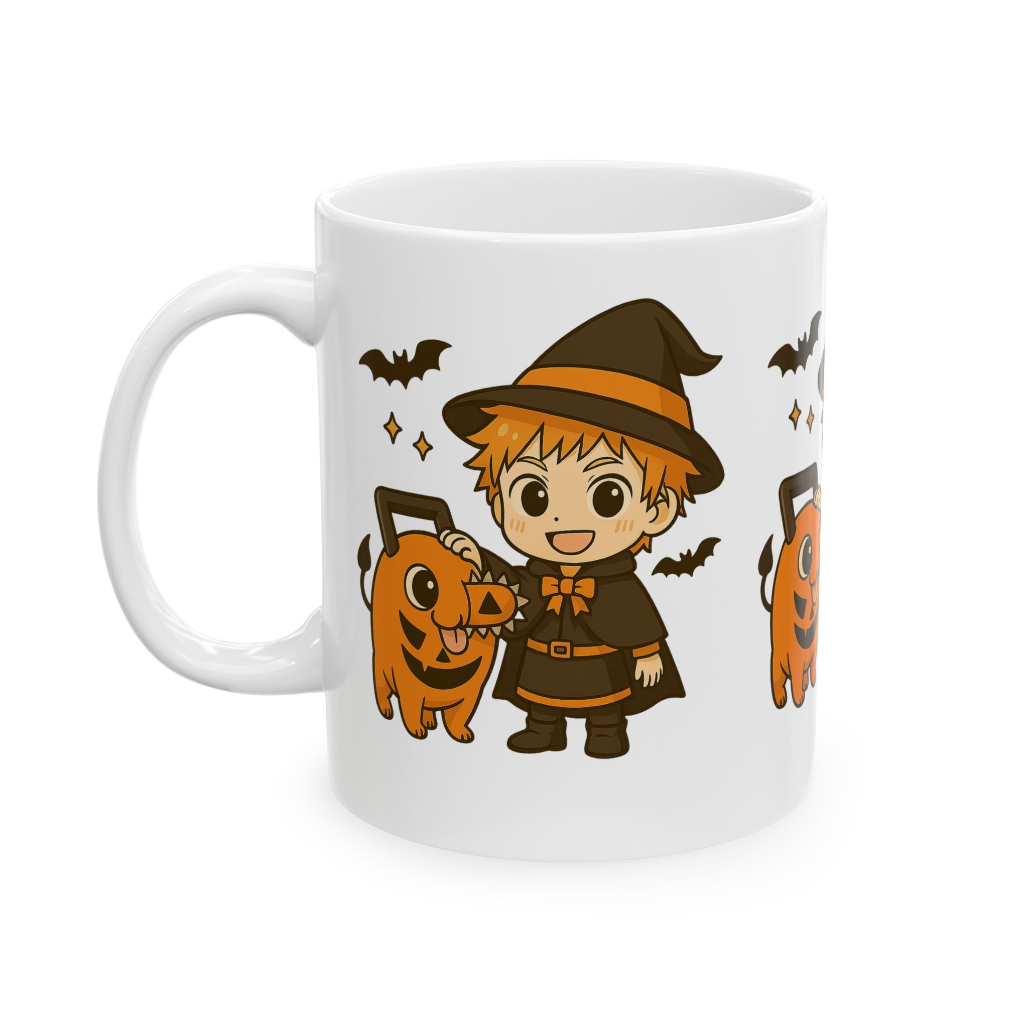Chainsaw Man Halloween Anime Halloween Ceramic Mug, (11oz, 15oz)