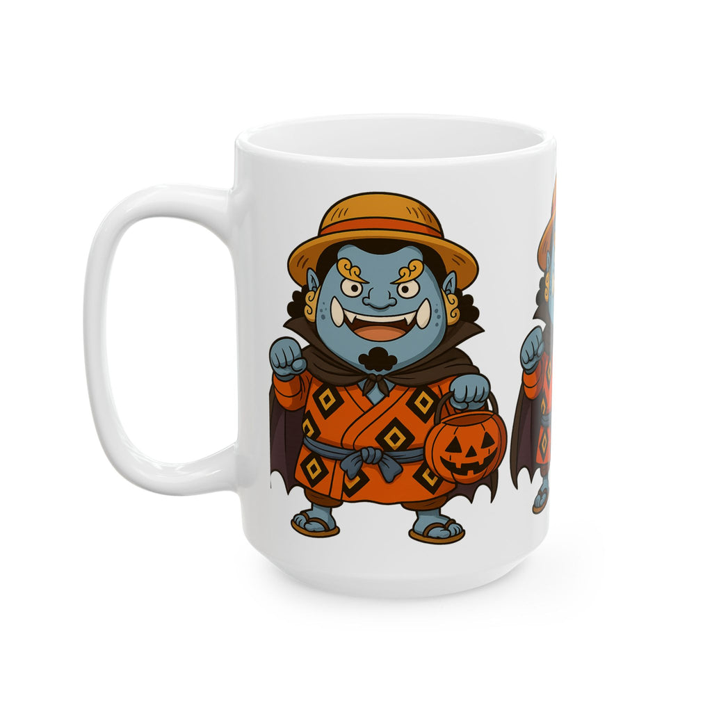 Halloween Jinbe Anime Ceramic Mug, (11oz, 15oz)