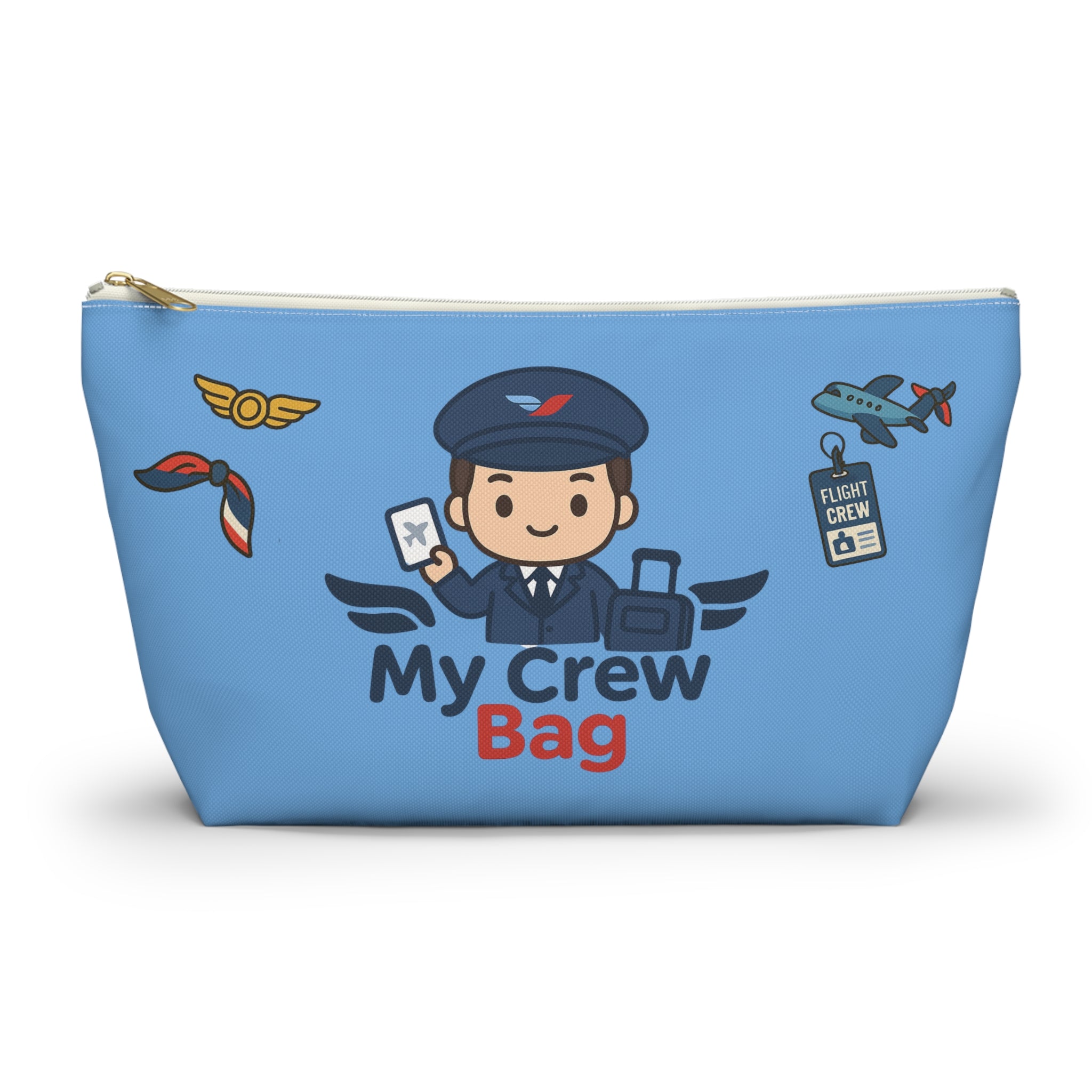 Flight Crew Accessory Pouch w T-bottom