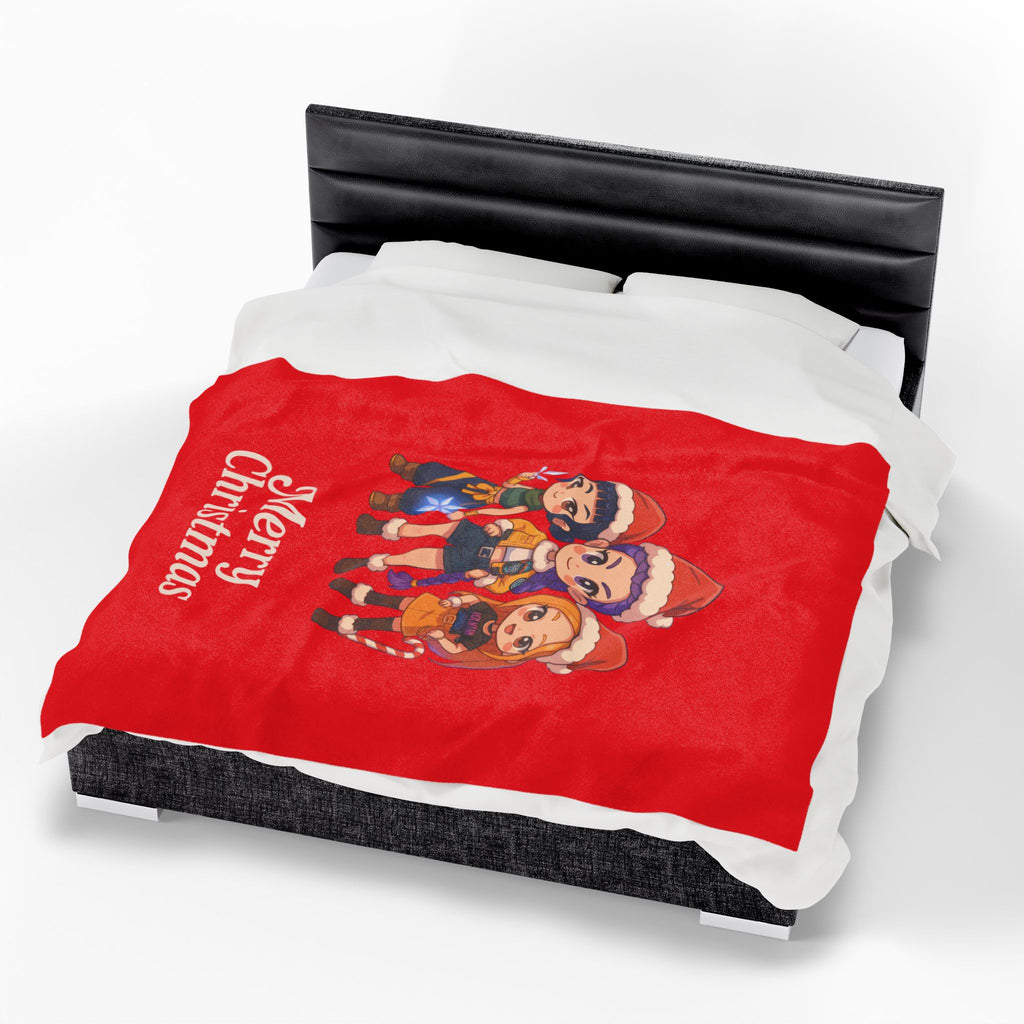 Kpop Demon Hunter Christmas Velveteen Plush Blanket