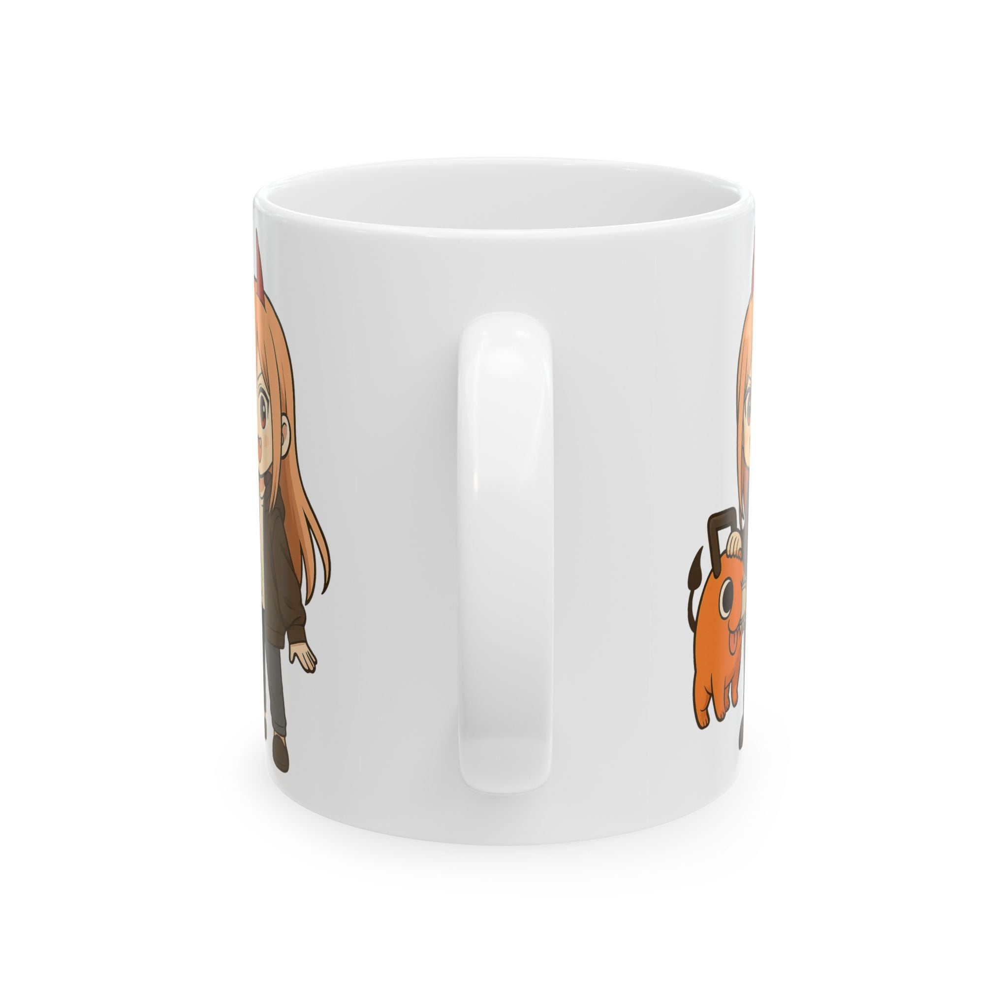 Chainsaw Man Anime Ceramic Mug, (11oz, 15oz)