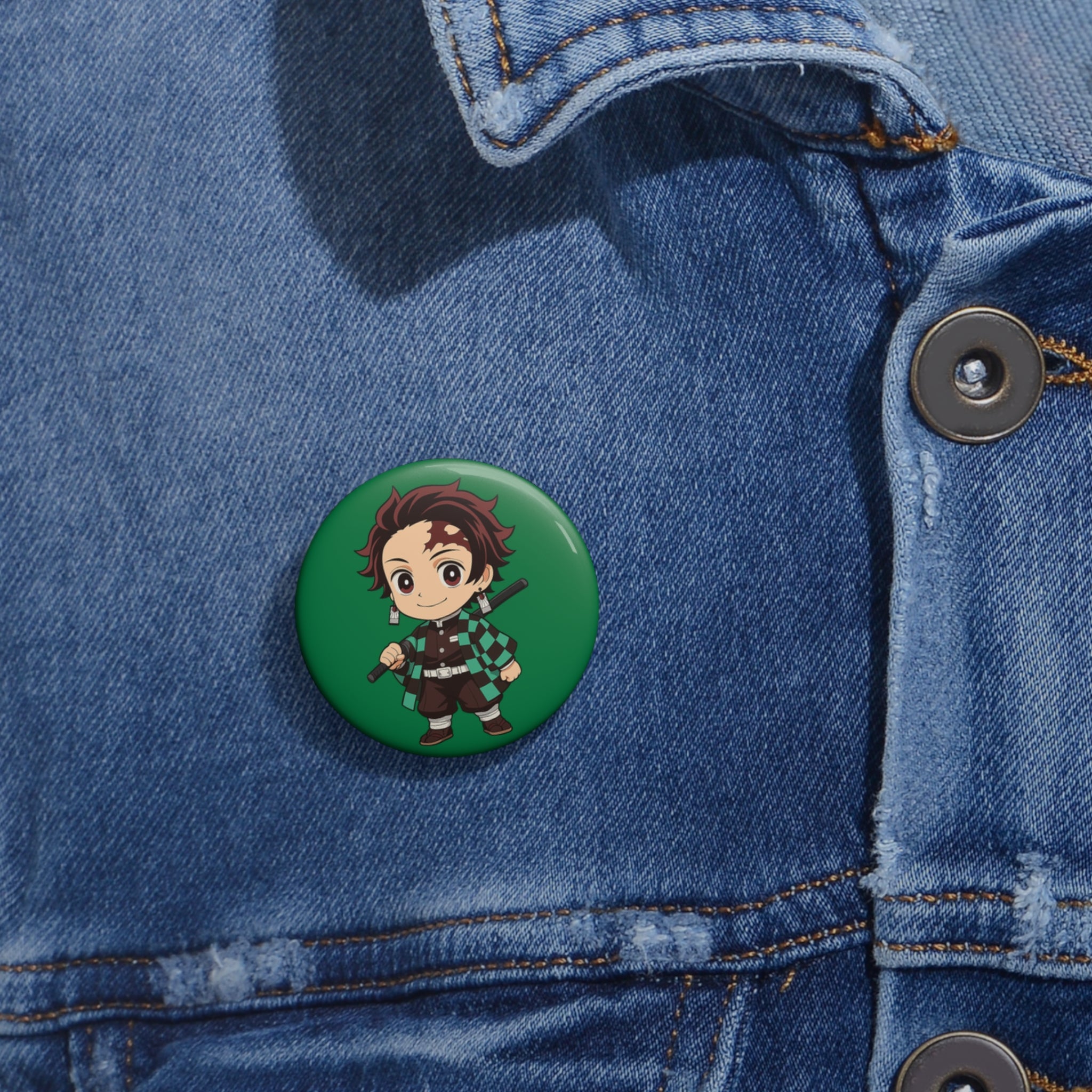 Tanjiro Pin Buttons