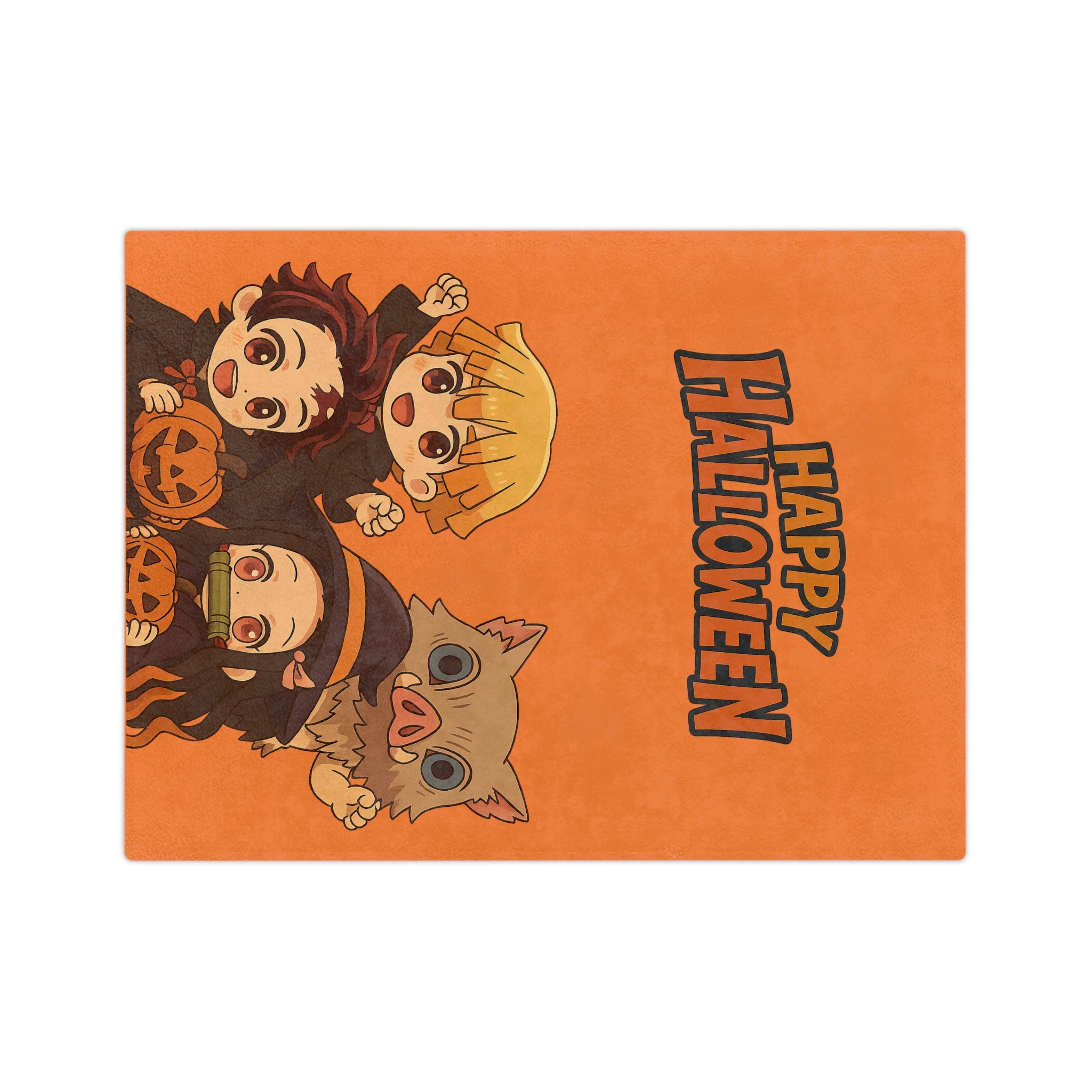 Demon Slayer Halloween Velveteen Microfiber Blanket