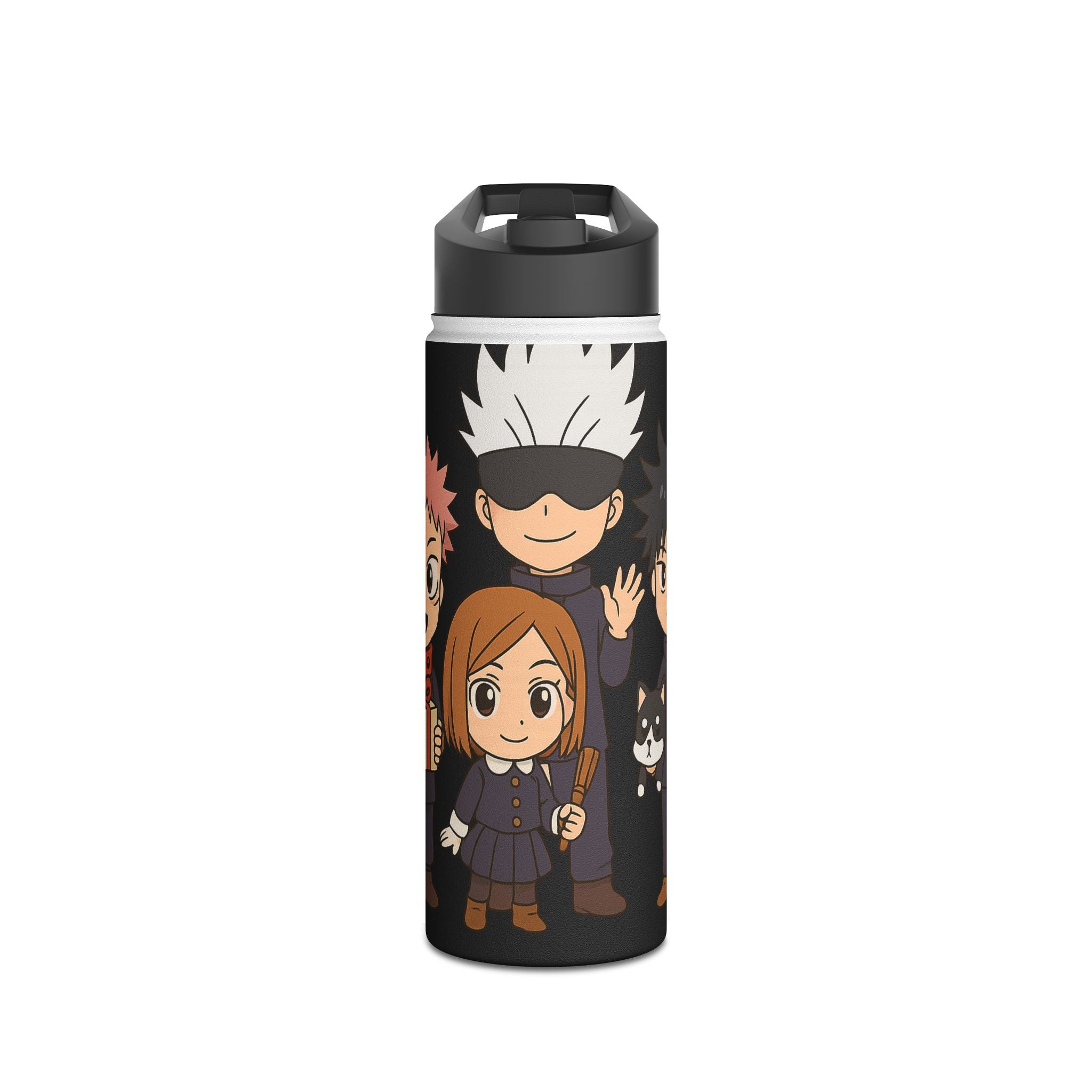 Jujutsu Kaisen Anime Stainless Steel Water Bottle, Standard Lid ( Solo Leveling)