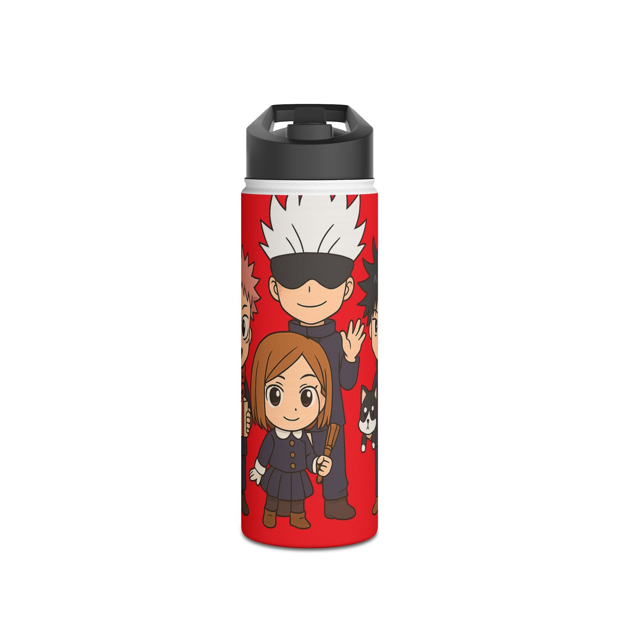 Jujutsu Kaisen Anime Stainless Steel Water Bottle, Standard Lid ( Solo Leveling)
