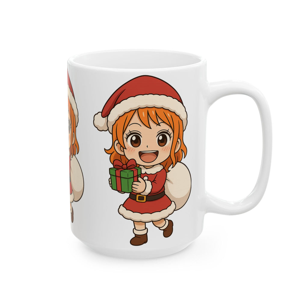 Christmas Nami Anime Ceramic Mug, (11oz, 15oz)