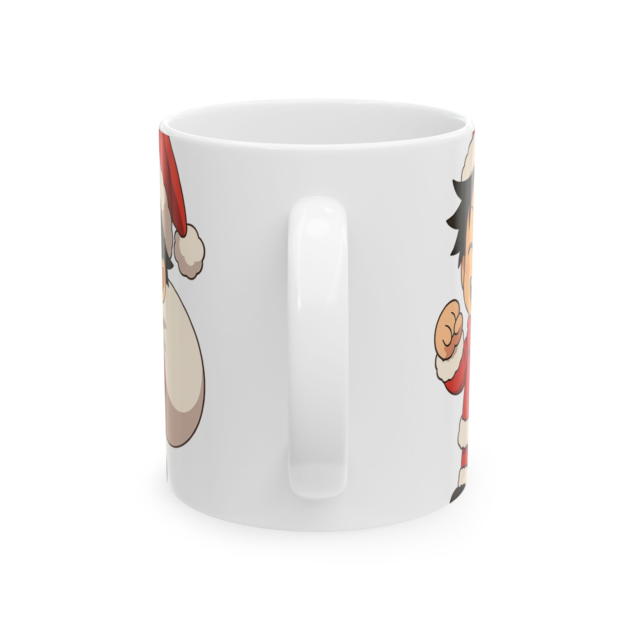 Christmas Luffy Anime Ceramic Mug, (11oz, 15oz)