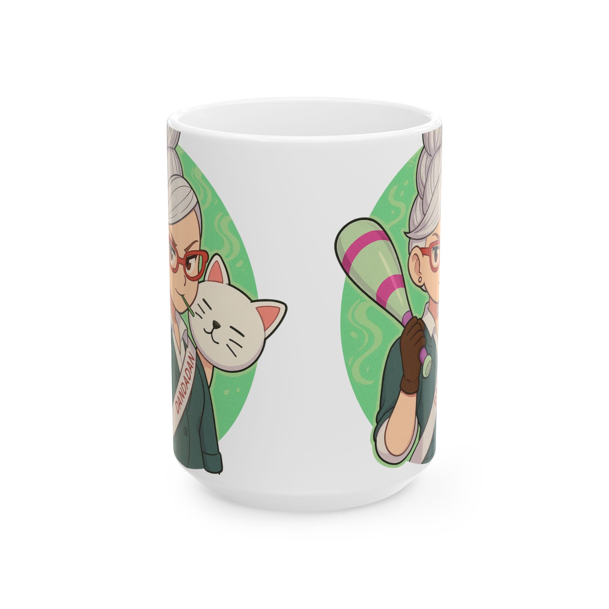 Dandadan Anime Ceramic Mug, (11oz, 15oz)