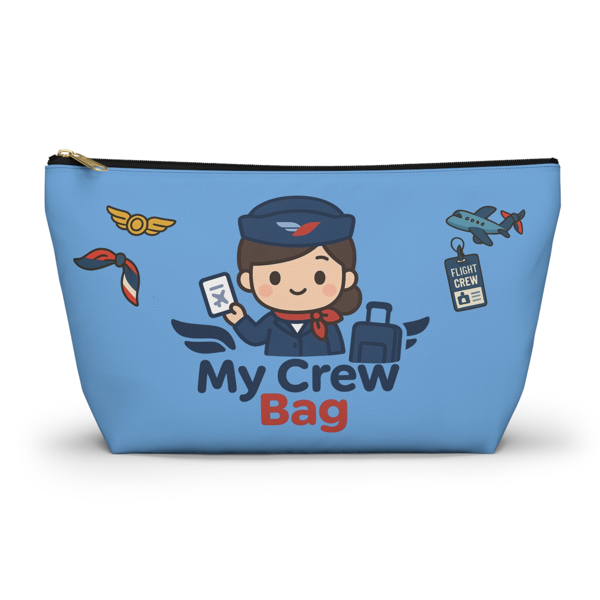 Flight Crew Accessory Pouch w T-bottom