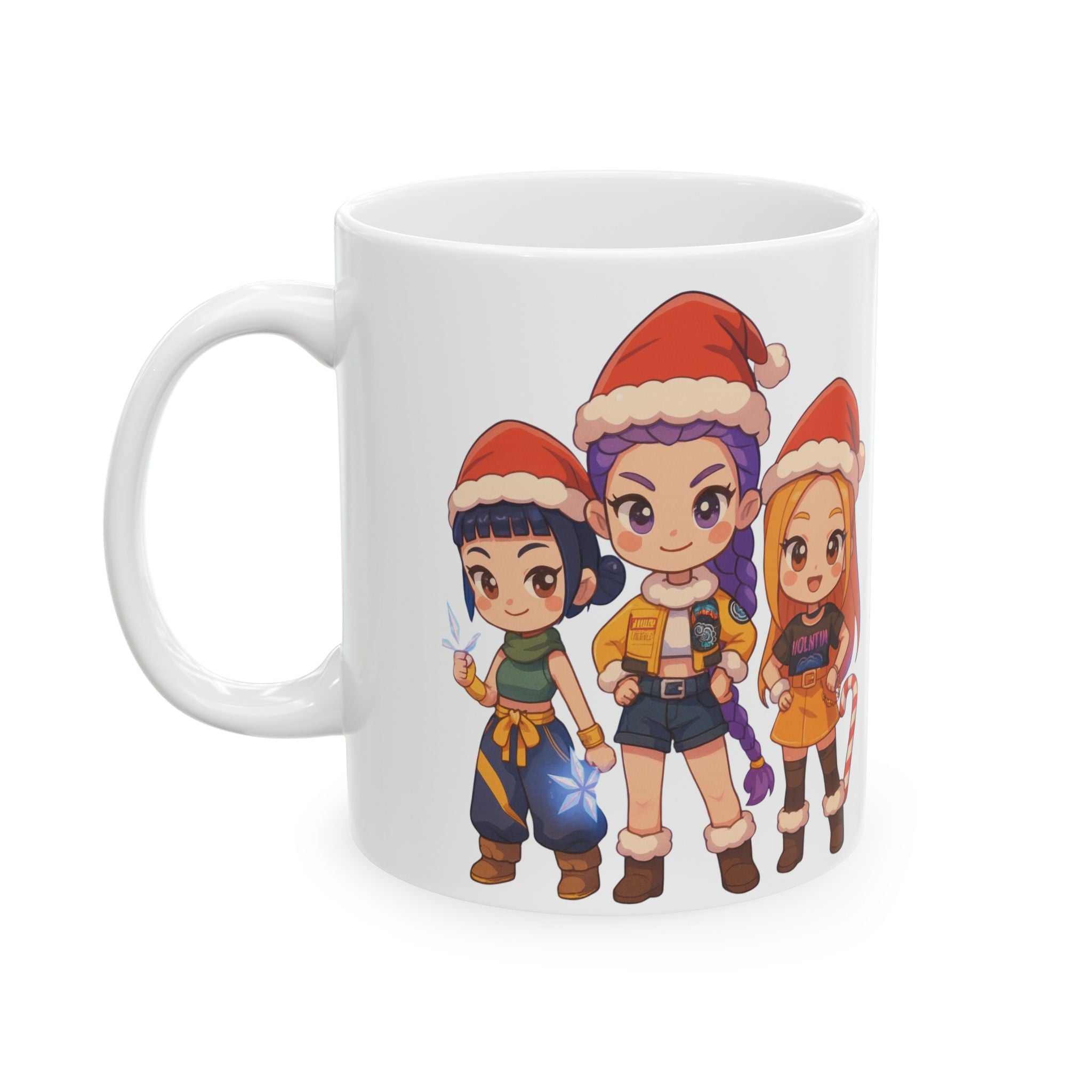 Christmas Kpop Demon hunters Ceramic Mug, (11oz, 15oz)