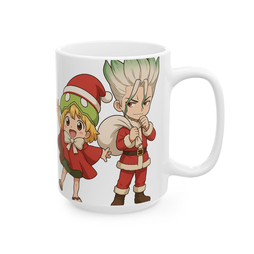 Dr Stone Anime Christmas Ceramic Mug, (11oz, 15oz)