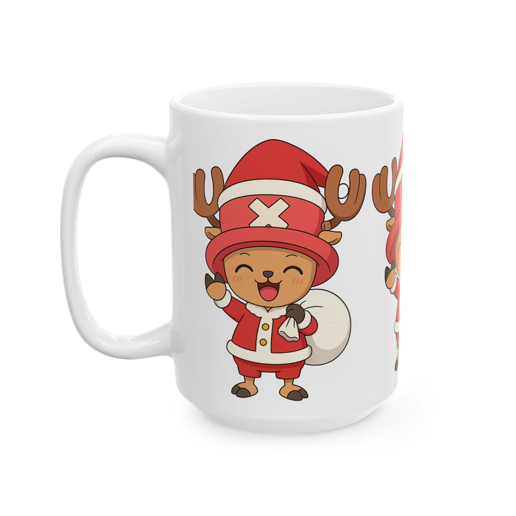 Christmas Chopper Anime Ceramic Mug, (11oz, 15oz)