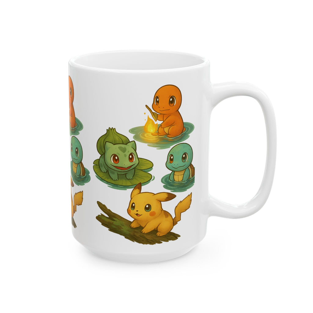 Chibi Anime Ceramic Mug, (11oz, 15oz)