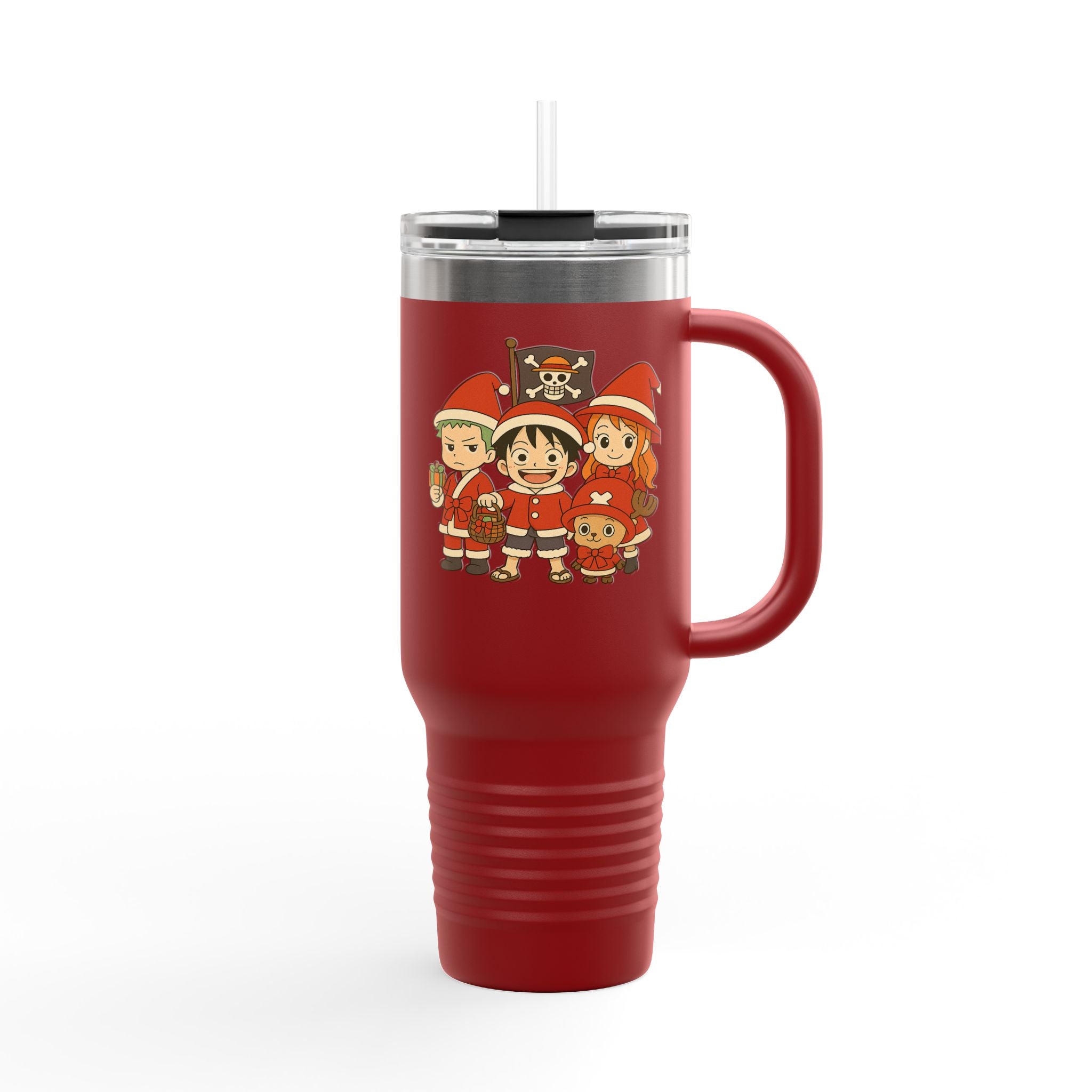 One Piece Christmas Anime Insulated Travel Mug, 40oz