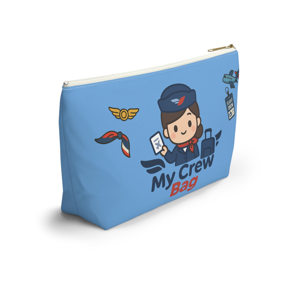 Flight Crew Accessory Pouch w T-bottom