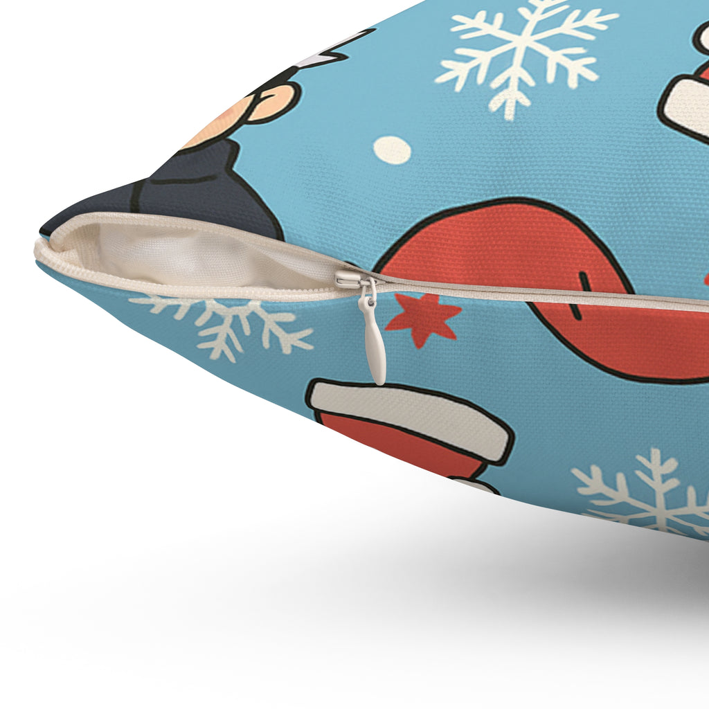 Gojo Christmas Spun Polyester Square Pillow