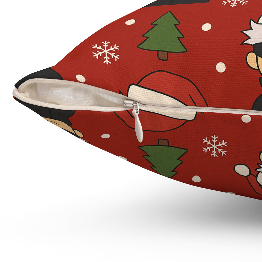 Gojo Christmas Spun Polyester Square Pillow
